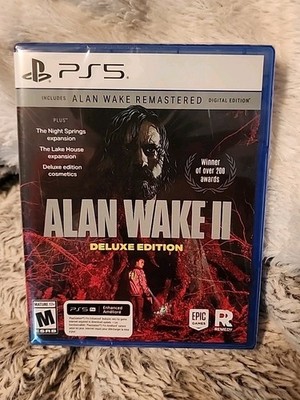 Alan Wake II 2 Deluxe Edition PlayStation 5 PS5 New USA Physical Disc New Sealed
