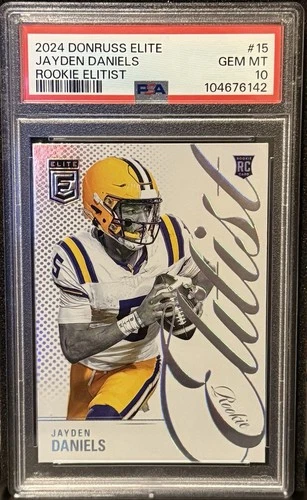 PSA 10 2024 Panini Donruss Elite Rookie Elitist Jayden Daniels #15 (RC) GEM MT