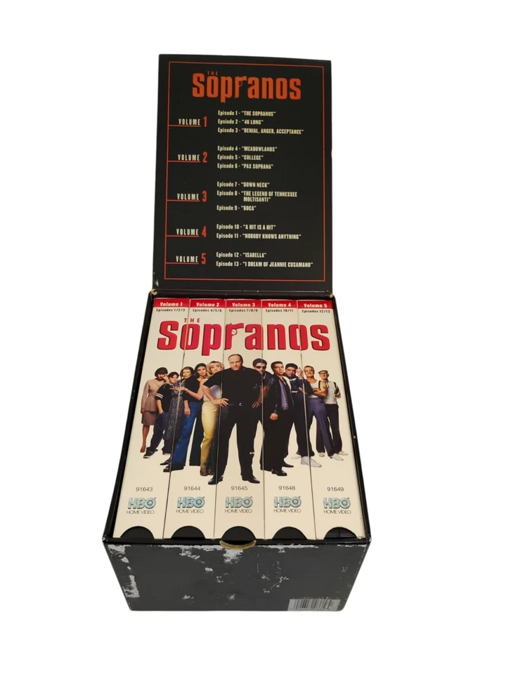 THE SOPRANOS Complete 1st Season VHS Boxset, Preowned Foto 2 de 4