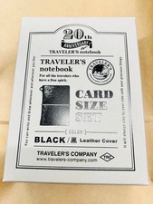 TRAVELER  S notebook Card Size 20th Anniversary Set Color Black JAPAN