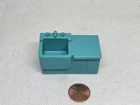 Vintage Fisher Price little people turquoise blue scrub sink for Hospital 931