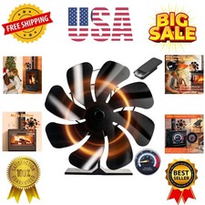 Ventilatore per Stufa a Legna Alimentato a Calore 8 Pale Ventilatore per Stufa, Ventilatore per Camino a Legna...