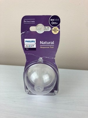 Philips Avent Natural Respone Teat - Pack of 2 Flow Teats - Brand New