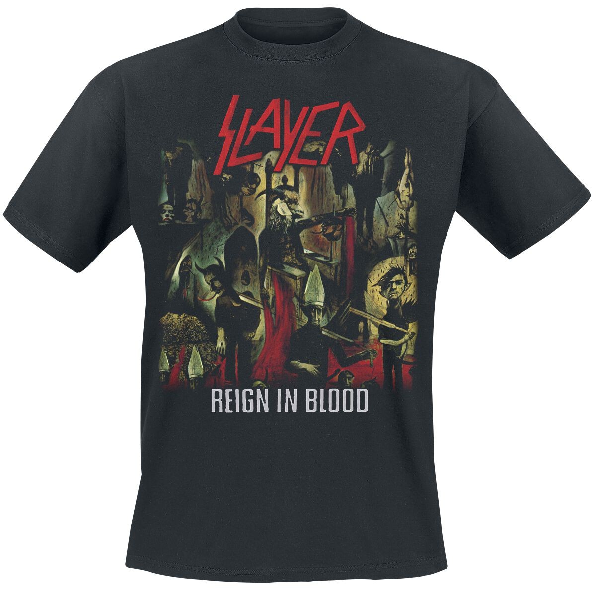 Футболка Slayer Herren Reign In Blood schwarz Band-Товар Группы 5690₽
