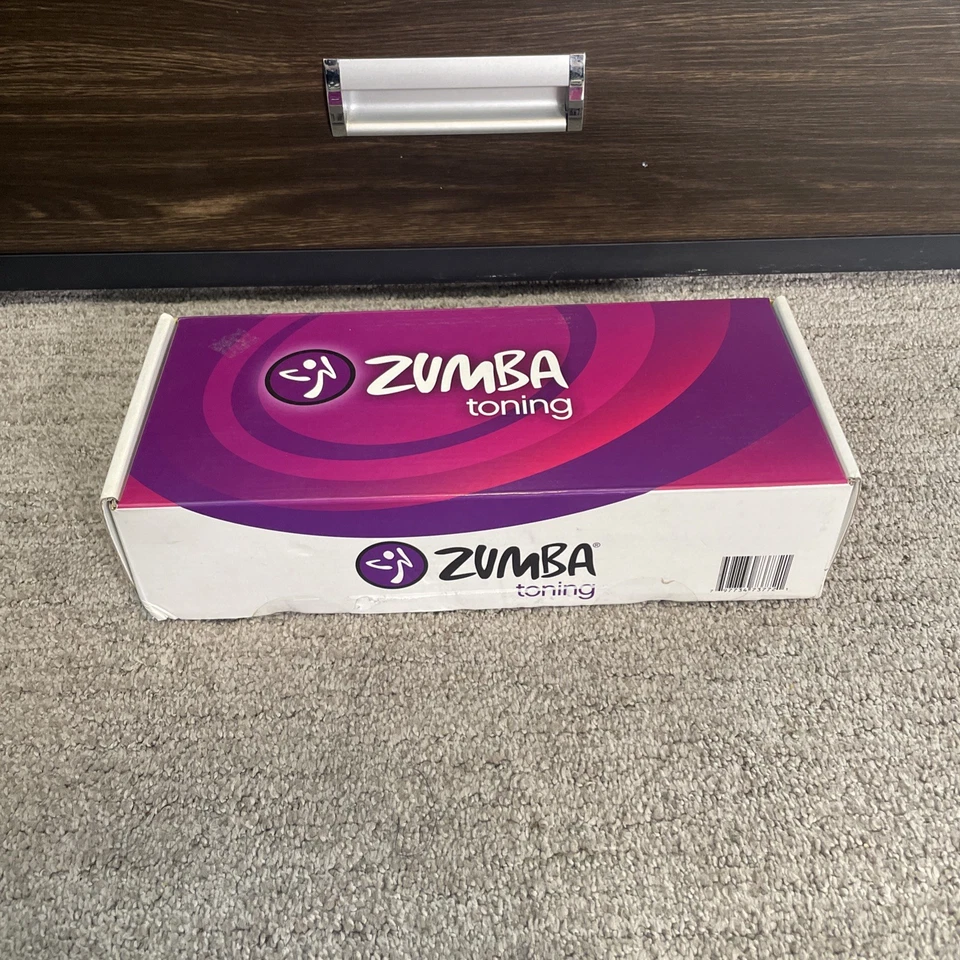 Zumba Toning Sticks Set of 2 Green Shaker Workout Weights 1 lb ea Gym Yoga Shake - Image 2 of 3