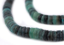 Turquoise Natural Shell Heishi Beads 8mm Green 23 Inch Strand