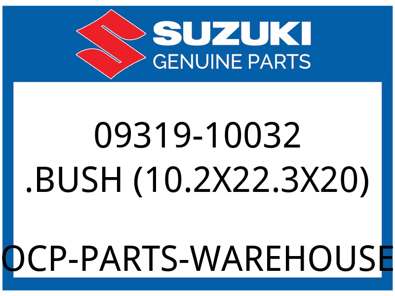 Suzuki OEM Part 09319-10032 BUSH,REAR SHOCK ABSORBER