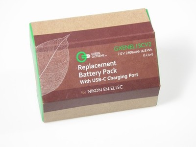 EN-EL15c Green Extreme Lithium - Ion Battery Pack for Nikon digital cameras
