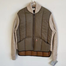 Vintage Refrigiwear Sweater Jacket Mens L Quilted Puffer Workwear Deadstock NEW