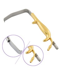 Ferriera Style Breast Retractor 12cm Blade With Optic Light Guide Tube BST-059