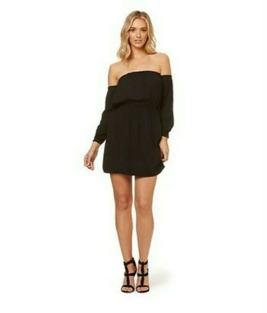 kookai off the shoulder dress