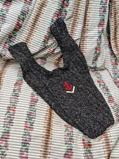 VICTORIAN TWEED CHILD  S CHEST FRONT FOR SUIT W EMBROIDERED ANCHOR