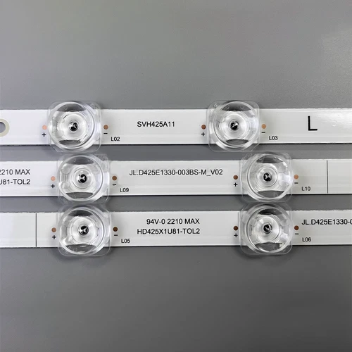 LED Strips For HISENSE 43h6g 43R6E3 43H6570G SVH425A11 JL.D425E1330-003BS-M_V02 - Picture 7 of 8