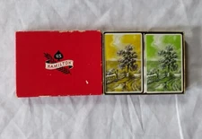 Vintage Hamilton Bridge Playing Cards Countryside Scene New Sealed Tax Stamped