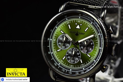 NEW CHASE DURER CDW-0154 FLIGHT COMMANDER JAPNES CHRONO MILITARY GREEN WATCH - Picture 8 of 8