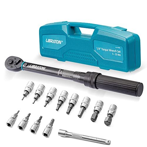 Libraton Chiave Dinamometrica 1/4'', 5-25 Nm Professionale Chiavi (w5L)