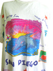 Womens Creative Apparel Concept shortsleeve San Diego beach coverup T-shirt OSFA — photo 2