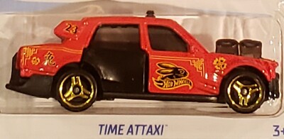 2023 Hot Wheels Time Attaxi HW Metro #3 Red Car 1/64 Kids Toy NEW