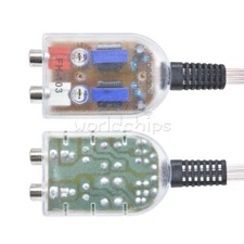 2-Channel RCA Line Out Level Car Speaker High to Low Impedance Converter