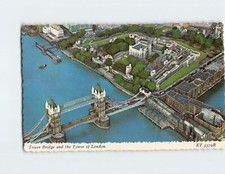 Postcard Tower Bridge and the Tower of London, England