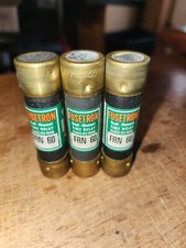 LOT OF 3 Fusetron FRN 60 Dual Element Time Delay Class K5 Fuse 250V SHIPS FREE