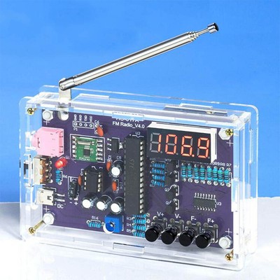 HU-017A RDA5807S FM Radio Kit Set Electronic DIY Parts 87-108MHz with/No Shell