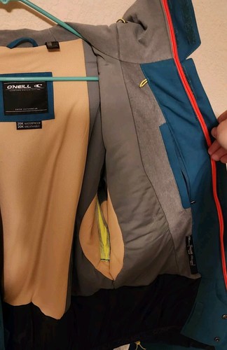 O'Neill Men's Quest Snow Jacket Green Blue Sz M EUC Firewall Thinsulate Hyperdry - Picture 8 of 11