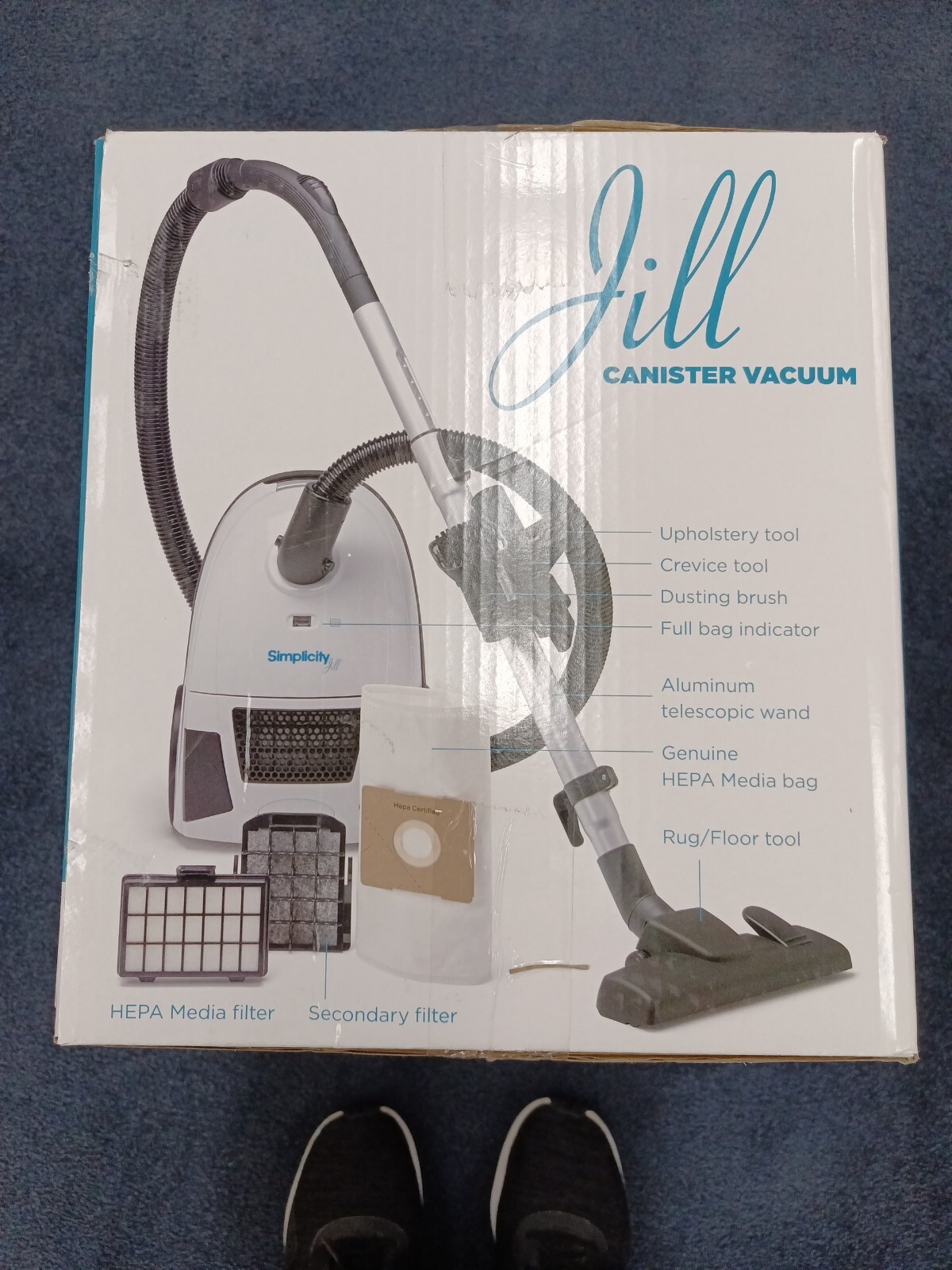 Canister Vacuum Cleaner Jill Compact Vacuum For Hardwood Floors And