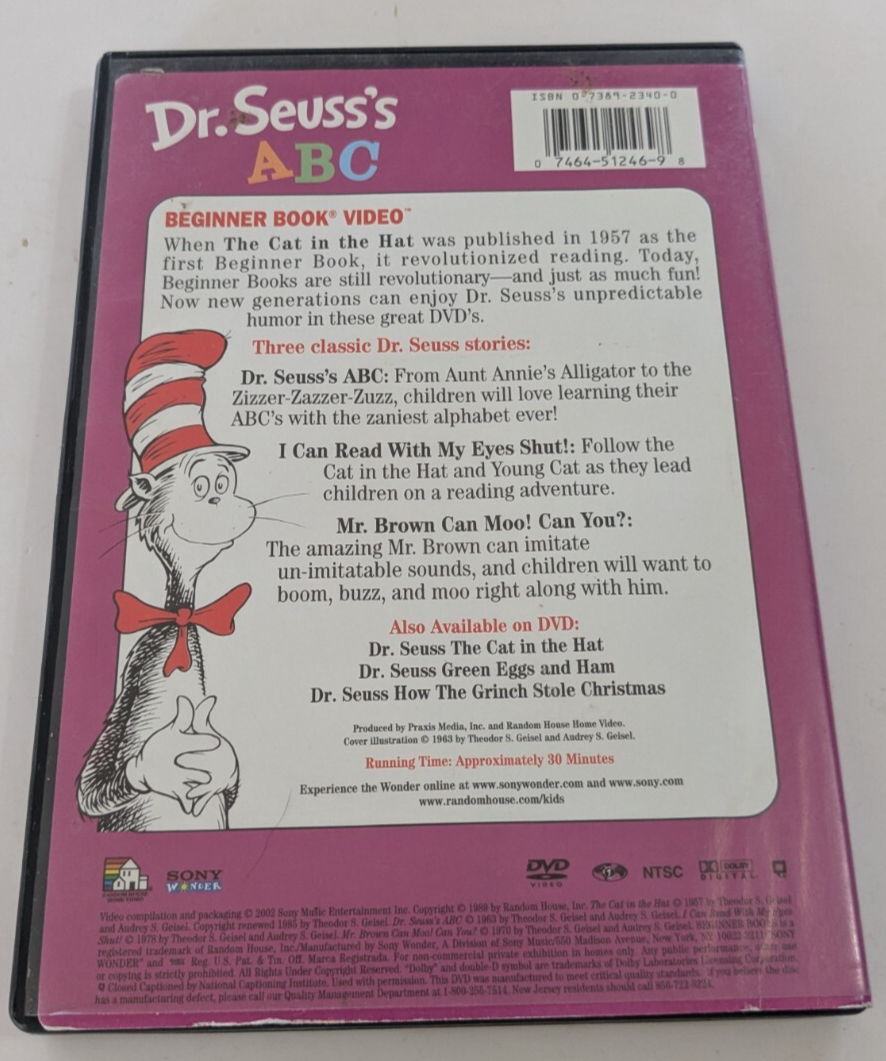 Dr. Seuss ABC (DVD, 2002) for sale online | eBay 