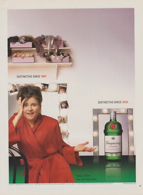 2003 Tanqueray Gin - Actress Comedian Tracey Ullman - Dressing - Print Ad Photo