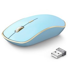 J Wireless Mouse for Laptop Portable Computer Mouse Wireless with 5 Adjustabl...