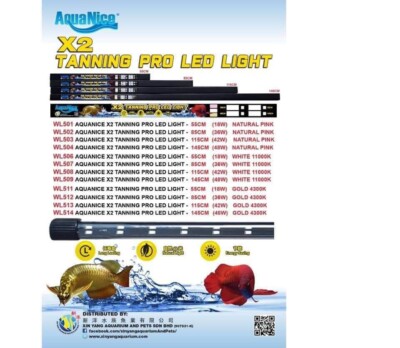 AQUA NICE'S X2 PRO TANNING LED LIGHT FOR AROWANA, FLOWERHORN