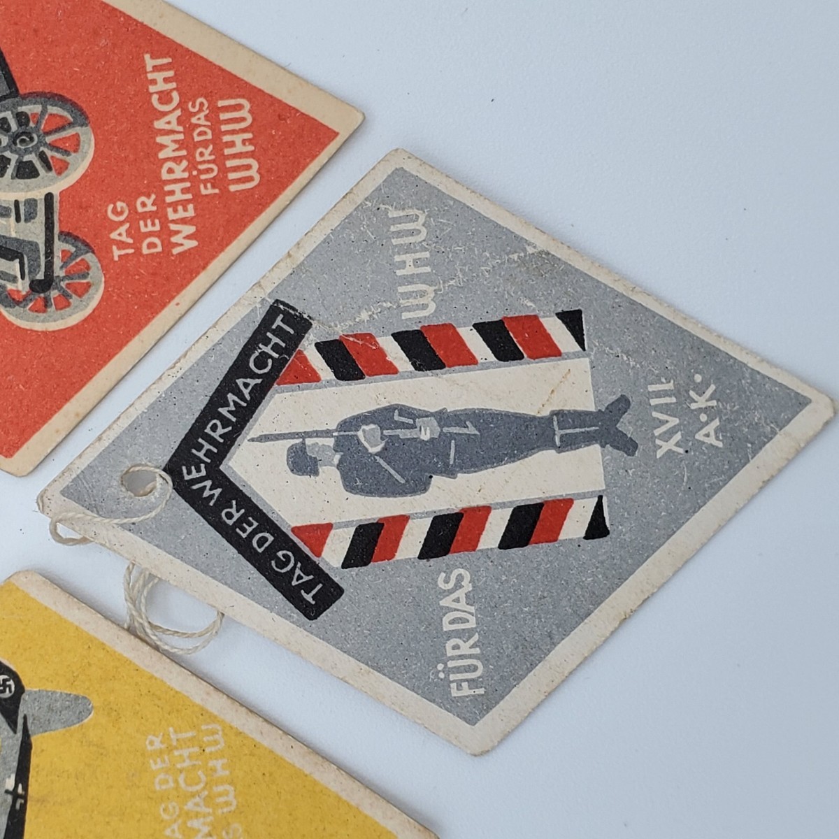 WW2 Original German WHW Tag der Wehrmacht paper set tinnie old