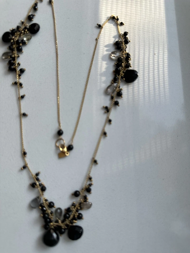 Collar racimo con cuentas de ónix negro Alexis Bittar Foto 2 de 4