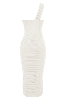 House of CB Valentina Asymmetric Cutout One-Shoulder Midi Dress size S |  eBay