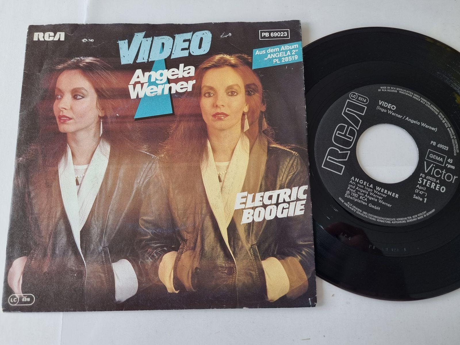 7"" Single Angela Werner - Video/ Electric Boogie Vinyl Germany