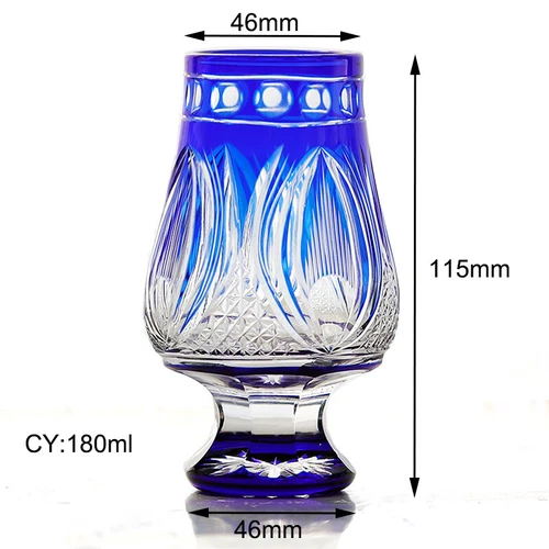 Crystal Whiskey Glasses Edo Kiriko Glass Hand Cut To Clear Glassware - Picture 4 of 15