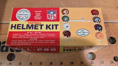 Orange Products All-Pro Miniature Helmets NFL AFL 1966 15 helmets totalOB