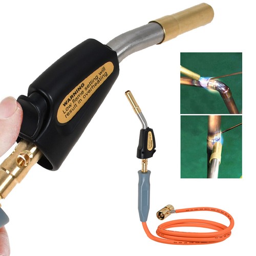 MAPP MAP-pro Propane Self-Igniting Gas Welding Turbo Burner Torch + 5' Hose Kit - Picture 2 of 11