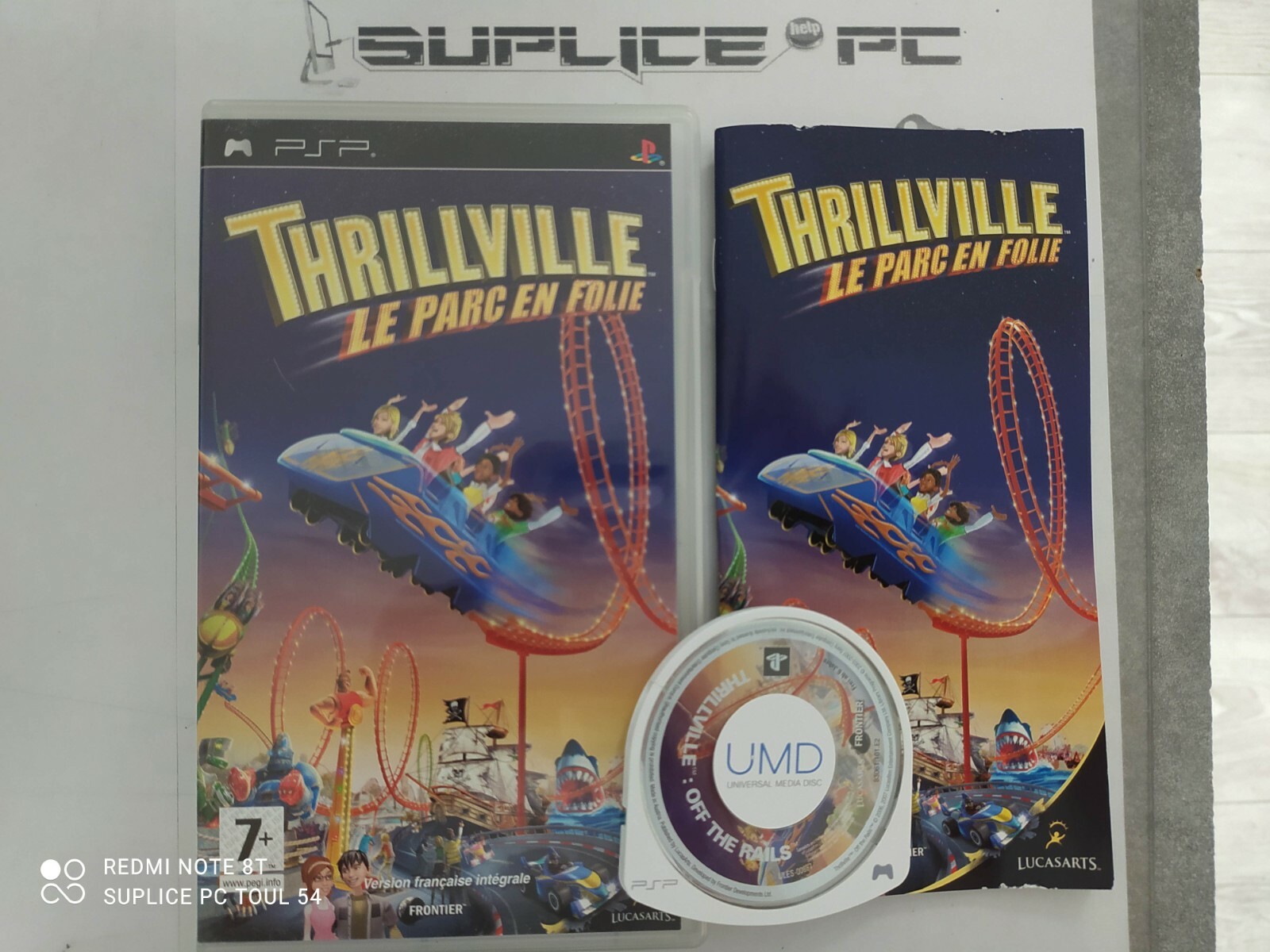 THRILLVILLE LE PARC EN FOLIE  - NORMAL  (AVEC NOTICE) - SONY PSP - JEU FR