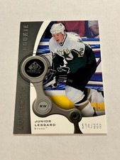 2005-06 SP GAME USED JUNIOR LESSARD 574/999 #177 AUTHENTIC ROOKIE STARS A5
