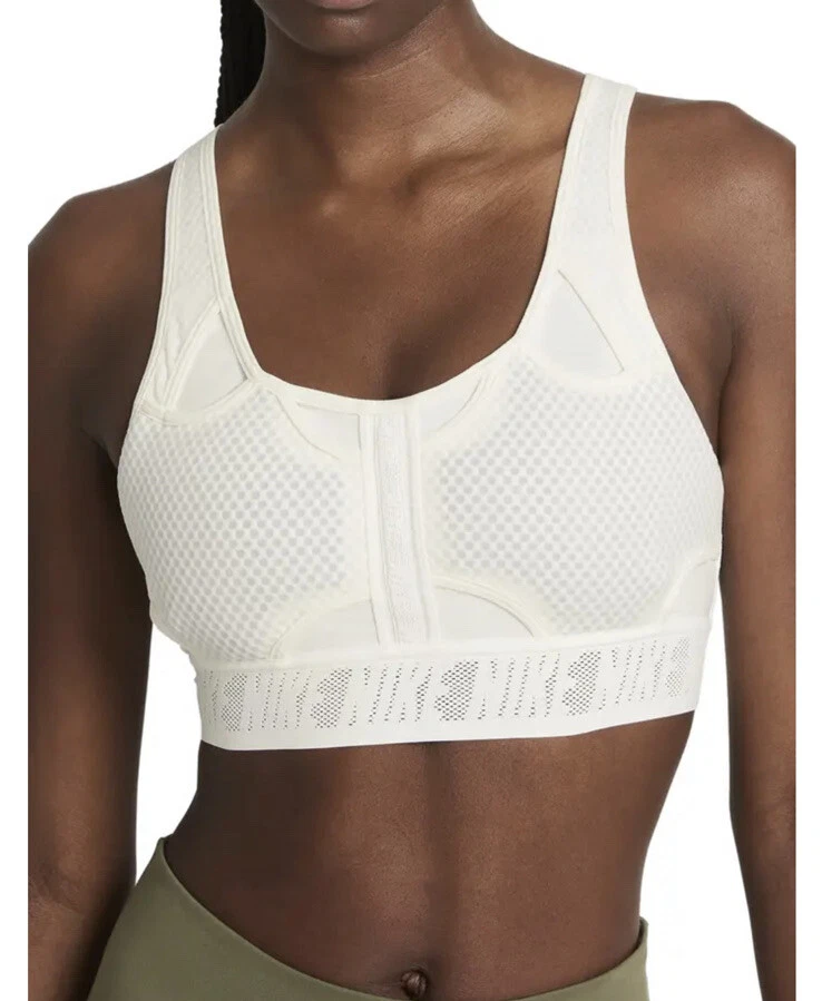 Nike Swoosh Ultrabreathe Womens Padded Sports Bra Ivory CZ4439 133 Sz Small  $70