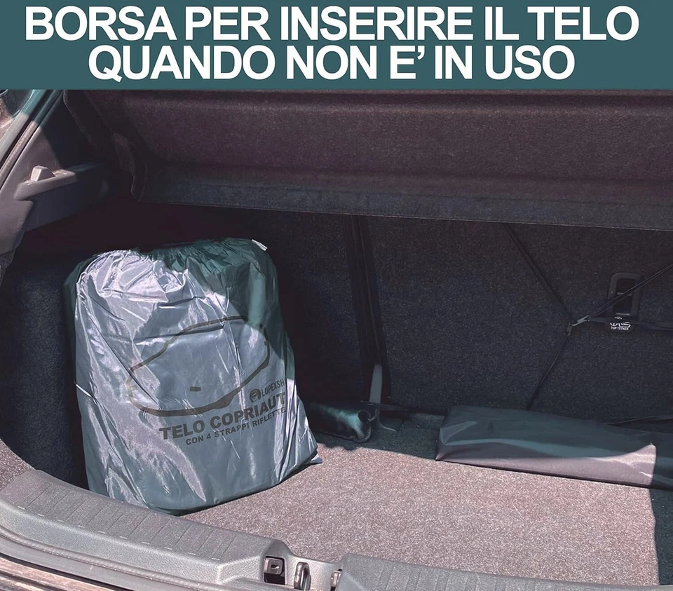 TELO COPRIAUTO PER SMART W450 E W451, 1A 2A SERIE, IMPERMEABILE IN PVC FELPATO - Immagine 2 di 4