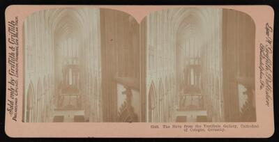 The nave from the vestibule gallery Cathedral of Cologne Germany  Old Photo