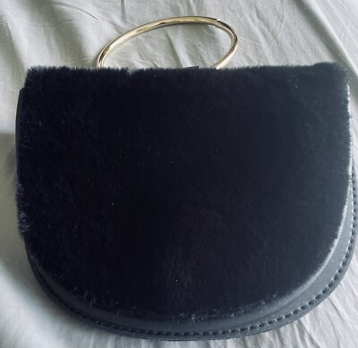 OK PTA 0973628 luxurious velvety faux fur purse | eBay