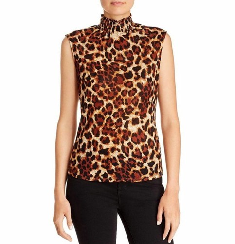 GENERATION LOVE Lacey Mock Neck Leopard 