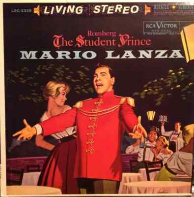 Mario Lanza : Romberg The Student Prince RCA Victor Vinyl LP