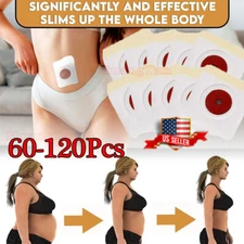 120-60 Pcs Slim Patch Weight Loss Slimming Diets Pads Detox Burn Fat Adhesive