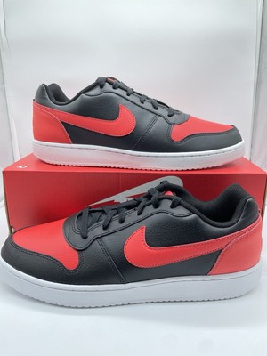 Nike Ebernon Low Black Red Habanero - Size 11.5 Men's - AQ1775-004 Brand New