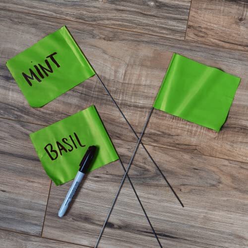 Orange Marking Flags 1000 Pack - 4x5-Inch Marker Assorted Sizes , Colors - Picture 46 of 84